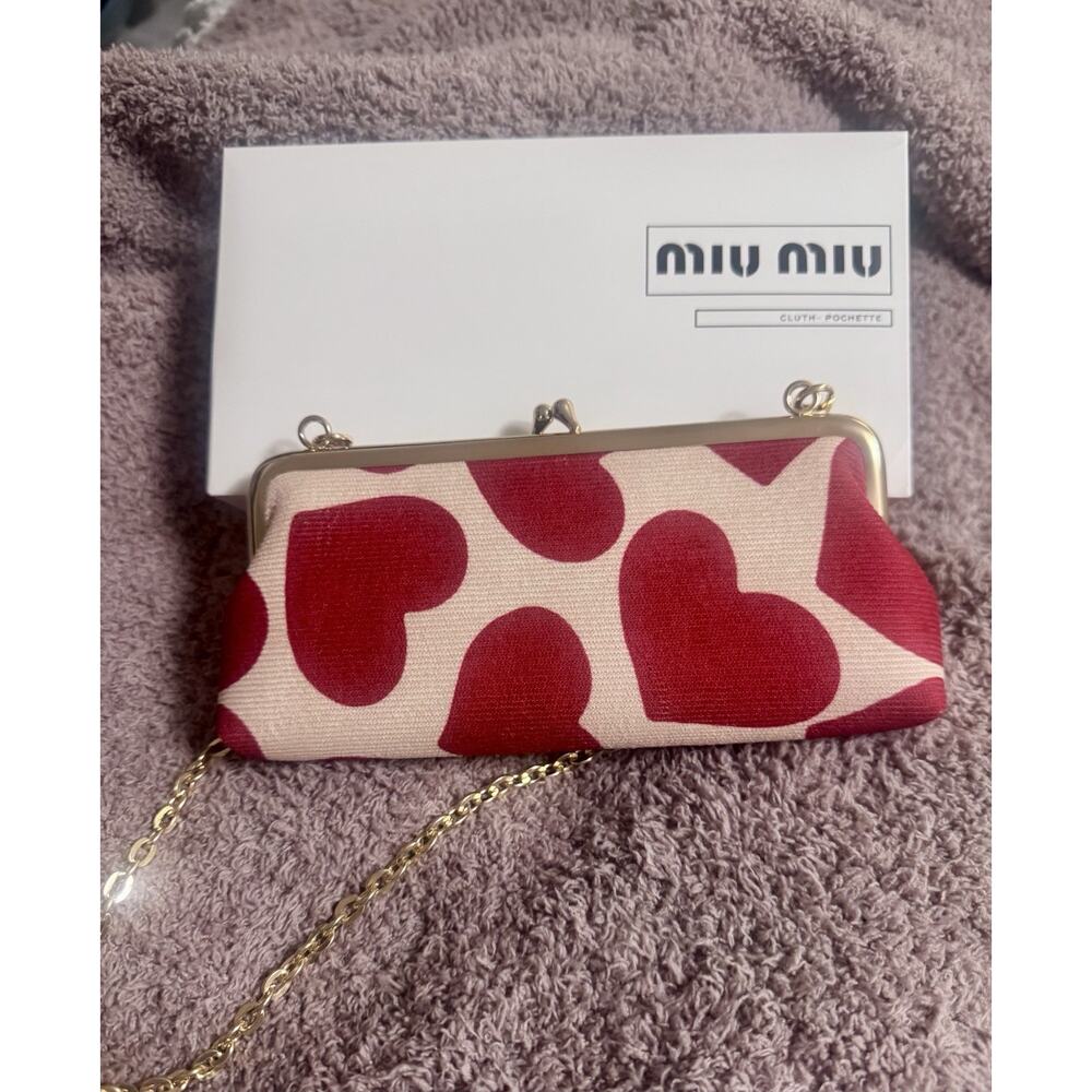 Miu Miu Red And Cream Shoulder Bag - image 3